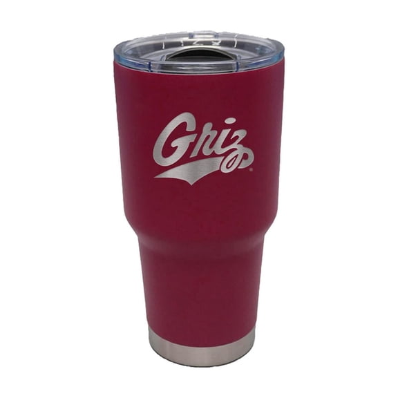NCAA Montana Grizzlies 30 ounce Stainless Steel Tumbler in Team Color with Team Logo