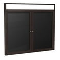 thumbnail image 4 of Ghent's Vinyl 36" x 48" 2 Door Enclosed Headliner Flannel Letterboard in Red, 4 of 4