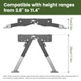 thumbnail image 7 of Heavy-Duty RV Step Stabilizer, Thickened Reinforced Metal for Superior Stability, Foldable and Height Adjustable, Easy Installation for Travel Trailers/5th Wheels/Motorhomes, 7 of 7