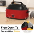 thumbnail image 4 of Superjoe 20 QT Electric Roaster Oven, Stainless Steel Roaster Pan for Turkey, Red, 4 of 7