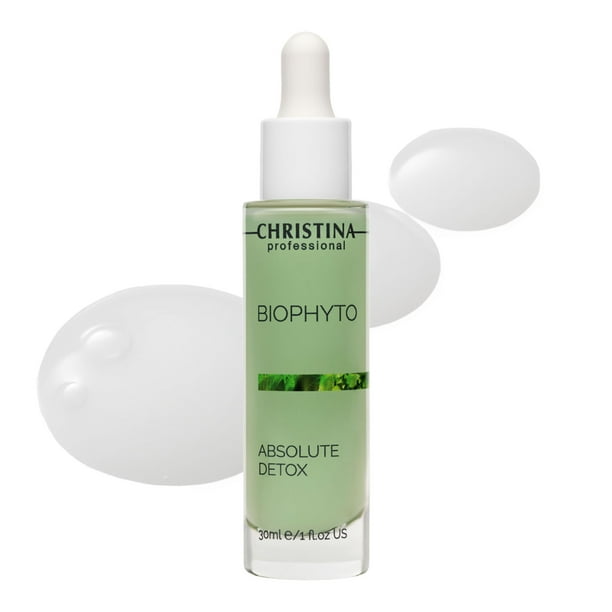Suero facial Chistina Biophyto Absolute Detox - 30 ml - Suero antioxidante de renovación celular para el rostro - Adecuado para pieles mixtas, secas, normales, grasas y sensibles.