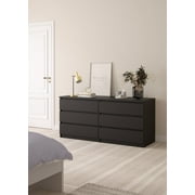 Tvilum Scottsdale Black Matte 6 Drawer Double Dresser