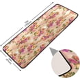 thumbnail image 2 of GZHJMY Pink Flowers Runner Rug, Non-Slip Large Floor Mat Anti Fatigue Area Rugs for Kitchen Bathroom Living Room Entryway Office Decor, 72 x 24 Inch Carpet Runner, 2 of 7