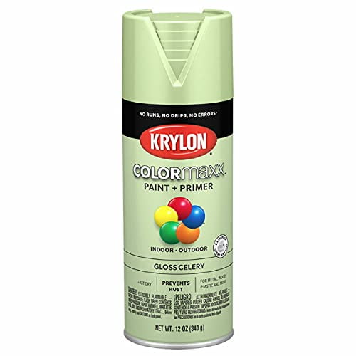 Krylon K05510007 COLORmaxx Spray Paint and Primer for Indoor/Outdoor
