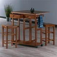 thumbnail image 2 of Winsome Suzanne 3 Pieces Solid Wood Space Saver Dining Table Chair, 2 of 21