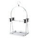 thumbnail image 3 of Soporte de juego para loros y pájaros, soporte para pájaros con 4 cuencos, soporte portátil de acero inoxidable para loros, jaula para pájaros para 27 x 19 x 50 cm, 3 of 9