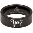 thumbnail image 6 of Yes? Yes! Plain Tungsten Carbide Ring, 6 of 10