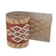 thumbnail image 3 of fastboy 5 Meters/ 5.5 Yds Jacquard Trim Sew Ribbon Woven Wide Border Embroidered Red Brown 8cm x 5M 1Set, 3 of 6