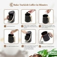 thumbnail image 6 of Ethniq Turkish Coffee Maker - 100% BPA Free, 120V, 1 to 4 Cup Brewing Capacity with Cook Sense Technology for Delicious Cup of Turkish & Greek Coffee, Turkish Coffee Pot - Black, 6 of 8
