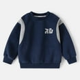 thumbnail image 5 of Likimi Toddler Kids Boys Outfit Sets Long Sleeve Solid Color Crewneck Tops Joggers Pants 2 Piece Sets Casual Relaxed Soft Spring Fall Clothing Set Size 3-4 Years Blue, 5 of 5