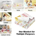 thumbnail image 3 of LHSHID Happy Birthday Blanket Gifts for Girls Women Floral Birthday Throw Blanket for Daughter Mom Bday Gift Ideas for Wife Grandma Happy Birthday Decorations Flannel Blanket for Female 60"x80", 3 of 9