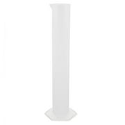 Unique Bargains 500mL Laboratory Measuring Tool Clear White Plastic Hex Base Graduated Cylinder