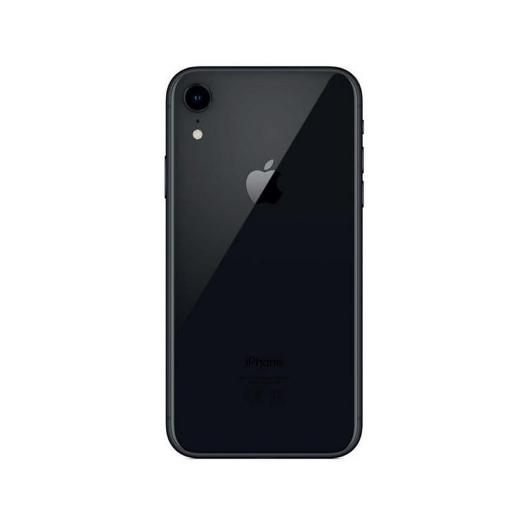 Restored Apple iPhone XR (Unlocked) 64GB Black (A1984) Bundle with
