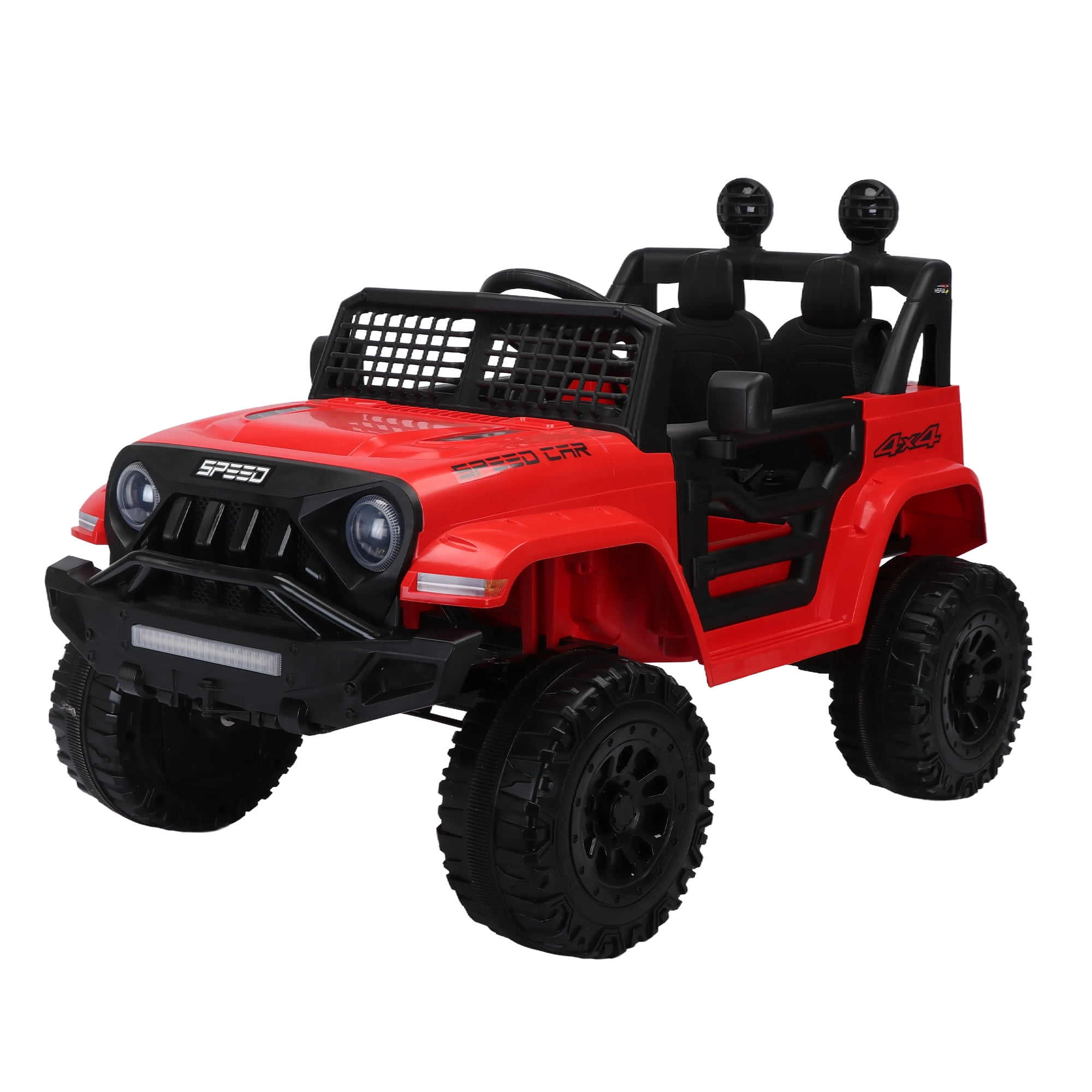 Resenkos 12v Battery-Powered Toy Truck for Kid, Kids Ride On Truck Electric Vehicle with Parents Remote Control, Three Speed Adjustable, Red Resenkos 12v Battery-Powered Toy Truck for Kid, Kids Ride On Truck Electric Vehicle with Parents Remote Control, Three Speed Adjustable, Red