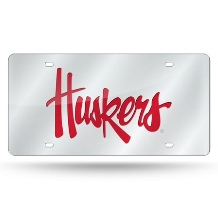 Nebraska-Cornhusker's Acrylic License Plate Laser Tag
