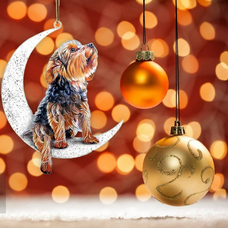 Acrylic Ornament - Dog Lover Gifts - Custom Ornament from Photo - Acrylic  Dog Hanging Ornament Car - Accessories Interior