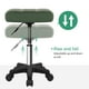 thumbnail image 3 of Taburete con ruedas FURWOO, cuadrado, giratorio, de piel sintética, color verde, 3 of 7