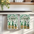 thumbnail image 7 of St Patricks Day Kitchen Towels Set of 1, Green Shamrock Spring Watercolor Gnomes Beige Absorbent Dish Towels for Kitchen, Microfiber Hand Towel, Quick Drying Tea Towel for Cleaning Dishcloths, 7 of 7