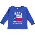 thumbnail image 3 of Inktastic Established December 29, 1845 Texas Flag Boys or Girls Long Sleeve Toddler T-Shirt, 3 of 5