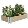 thumbnail image 1 of Outsunny Foldable Wooden Raised Garden Bed with Open Bottom, 1 of 10