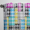 thumbnail image 3 of Designart 'Classic Pattern Hounds-tooth' Mid-Century Modern Curtain Panel, 3 of 5