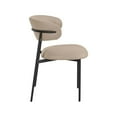 thumbnail image 6 of Meridian Furniture Lupita Taupe Vegan Leather Dining Chair (Set of 2), 6 of 8
