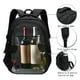 thumbnail image 3 of Balery Two Bottles Of Red And White Wine Mochila con carga USB para hombre y mujer - Mochila impermeable y antirrobo para laptop con puerto USB para viajes, trabajo, 3 of 7