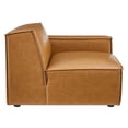 thumbnail image 4 of Modway Restore 6-Piece Faux Leather Upholstered Sectional Sofa in Tan, 4 of 11