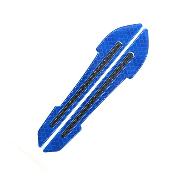2 unidades de pegatinas reflectantes para coche, pegatinas para el retrovisor, bandas anticolisión, universales, azules