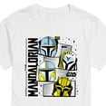 thumbnail image 3 of Star Wars - The Mandalorian Mando Helmet Grid - Men's Short Sleeve Graphic T-Shirt, 3 of 5