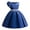 Blue, variant on 6Y Little Girls Dress Little Girls Princess Dress Solid Color Party Dress 7Y Girls Sleeveless Ruffle Pleated Dress Blue