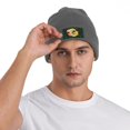 thumbnail image 4 of ZICANCN Romantic Love Skull Pattern Knit Bonnet Hat, Bonnet d'Hiver Doux Chaud Classique pour Hommes Femmes, Gris Foncé, 4 of 6