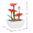 thumbnail image 2 of veasfak Lotus Leaf Tabletop Water with Light Running Water with Pump for Dining, 2 of 3