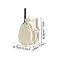 thumbnail image 3 of Nnndbs Tennis Backpack Bag for 2 Rackets, Sports Racket Backpack with Shoe Compartment for Tennis, Badminton & Pickleball, 3 of 5