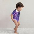 thumbnail image 4 of Yiaed Purple Bubble Abstract Art Print Infant Climbing Short Sleeve Onesie One-Piece Baby Bodysuit Clothes 0-12 Months -18 Months, 4 of 6