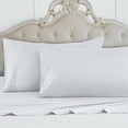 thumbnail image 2 of 500 Thread Count 100% Egyptian Cotton 4-Piece Bed Sheet Set (1 Flat, 1 Fitted Sheet, 2 Pillow Covers) 27 Inches Deep Pocket Solid Pattern, 2 of 6