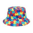 thumbnail image 1 of Retro neutro nostálgico 80 90 cinta patrón sombrero de pescador sombrero de protección solar al aire libre, 1 of 1