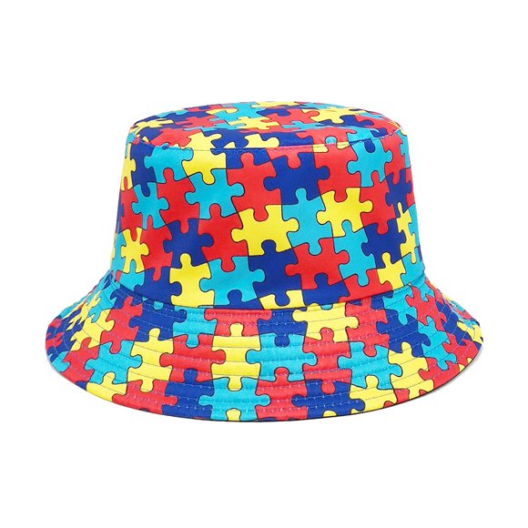 Retro neutro nostálgico 80 90 cinta patrón sombrero de pescador sombrero de protección solar al aire libre