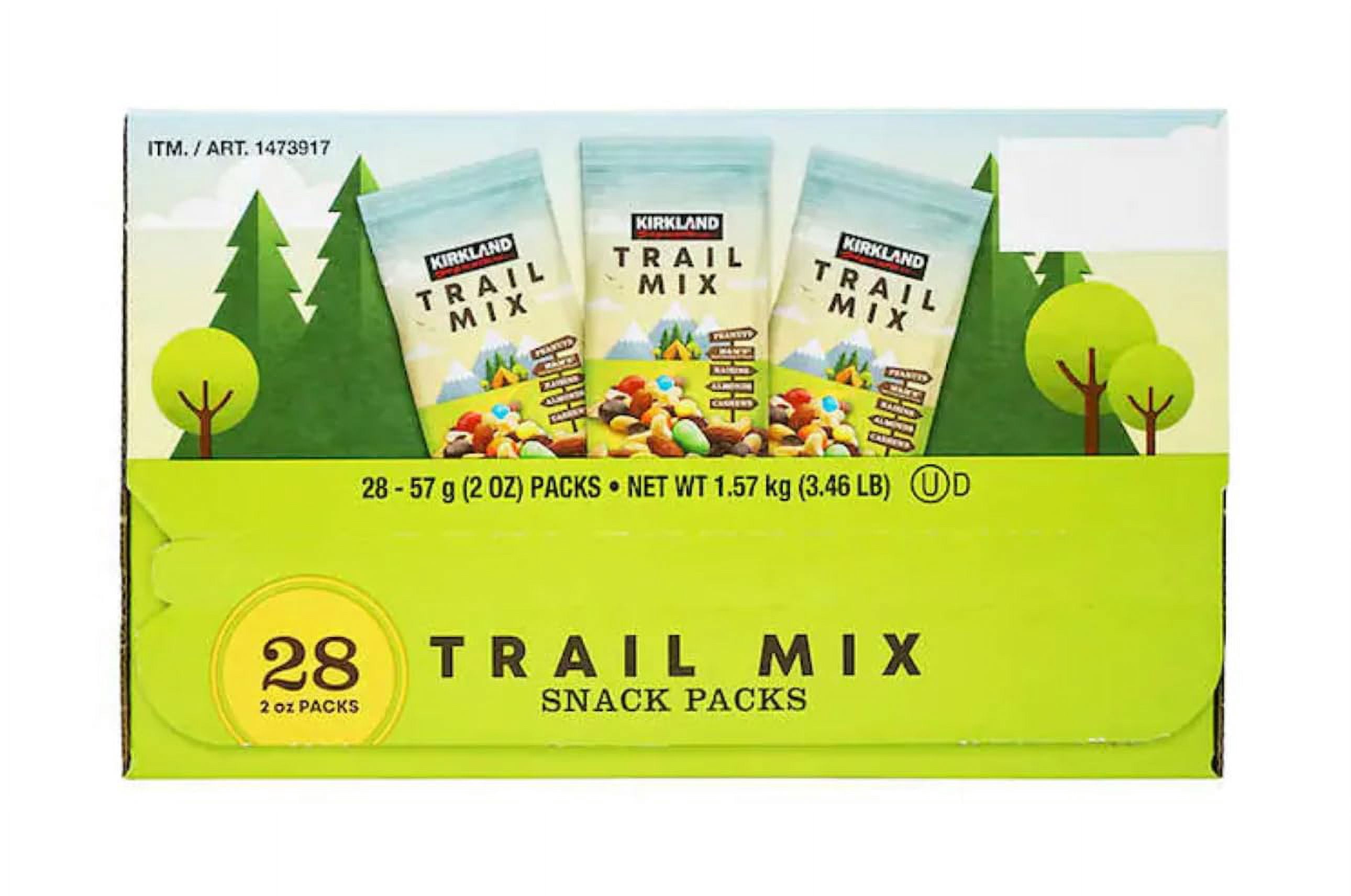 Kirkland Signature Trail Mix Snack Packs, 2 oz, 28-count