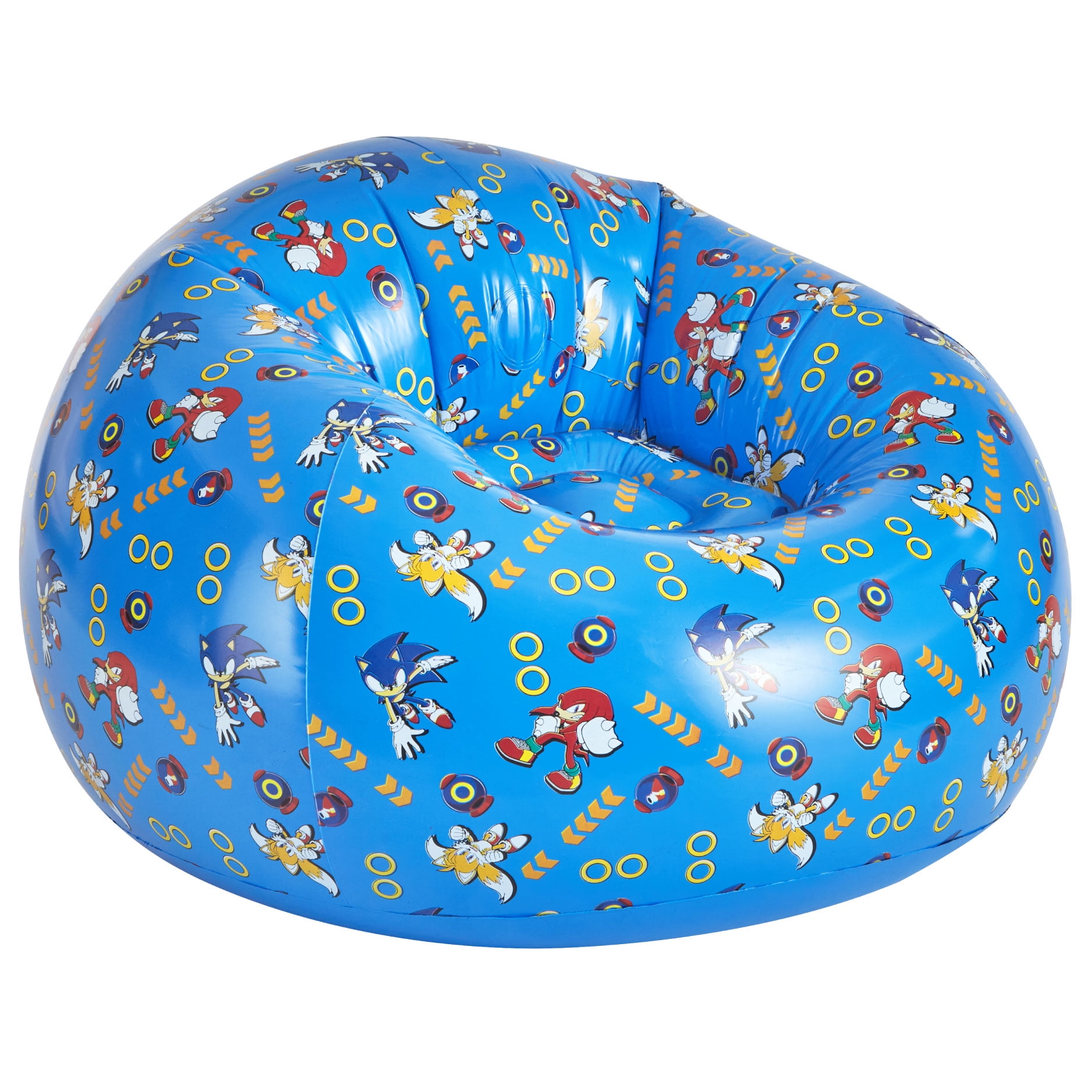 (2 pack) Sonic Kids Inflatable Gaming Chair, Blue
