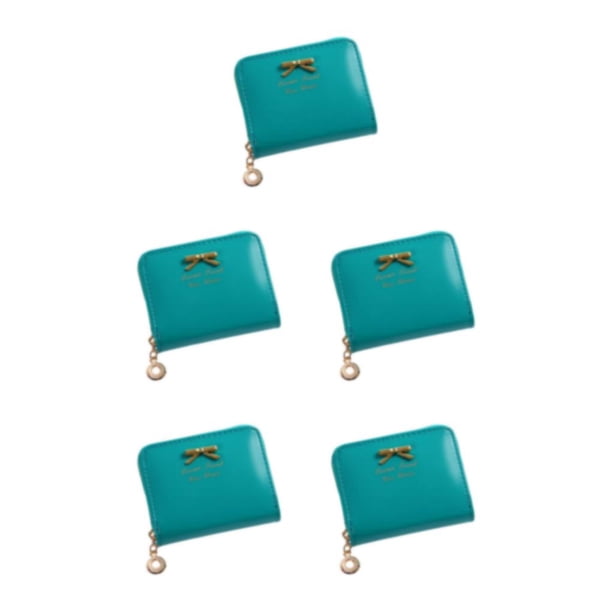 Tarjetero tipo billetera elegante y compacto Sonducket de PU para fácil acceso Carteras pequeñas Monedero verde