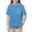Blue, variant on Boys Graphic Tees Mesh Short Sleeve Plain Unisex Children Crew Neck Pocket Tops Casual