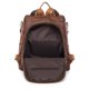 thumbnail image 5 of Mochila de gran capacidad antirrobo de piel sintética suave con textura, mochila escolar sencilla que combina con todo, 5 of 5