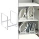 thumbnail image 4 of Escurridor de platos, organizador de platos, escurridor de platos independiente, ahorrador de espacio blanco S, 4 of 9