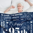 thumbnail image 7 of 95th Birthday Gifts for Men, Men 95th Birthday Decorations, 95th Birthday Gifts for Him, 95 Years Old Happy Birthday Blanket Birthday Gifts Ideas for Dad, Husband, Grandpa, Soft Blanket(30"x40"), 7 of 7
