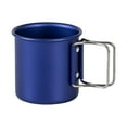 thumbnail image 3 of maskred Tasse de Camping Portable avec Poignées Pliantes Pot pour Jardin Randonnée Extérieur Bleu 8x8.2x8.2cm, 3 of 6