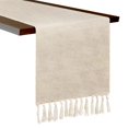 thumbnail image 1 of BAMAIA Farmhouse Style 13 x 90 Inches Jute Rustic Woven Table Runner with Tassel for Village Dining Room Decor, 1 of 6