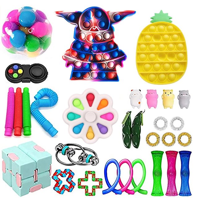 Juguete sensorial Push Bubble Fidget para aliviar el estrés del autismo