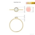 thumbnail image 4 of Angara Natural Moonstone Ring - Bezel Set Round Moonstone Stackable Ring in 14K Yellow Gold for Women (Ring Size = 10), 4 of 8