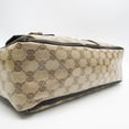 thumbnail image 5 of Pre-Owned Gucci GG Crystal 268639 Women's Leather,PVC Tote Bag Beige,Dark Brown (Good), 5 of 15